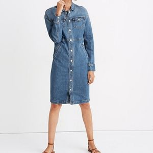 Madewell Denim Snap Shirtdress